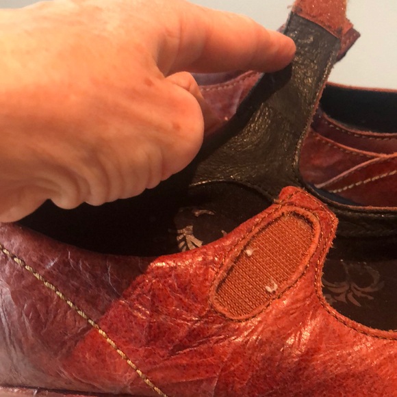 Aetrex Brown Leather Flats Topstitching EUC - Picture 10 of 16